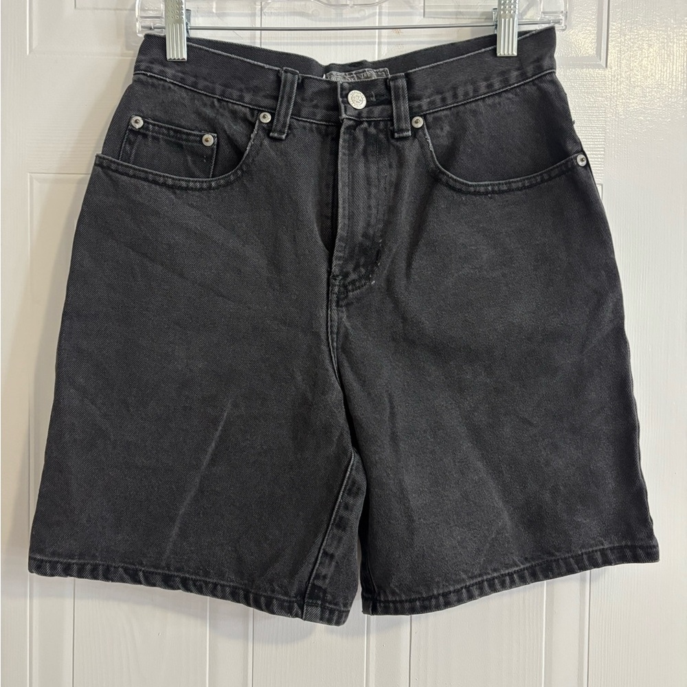 Old Navy Black High-Rise Denim Shorts